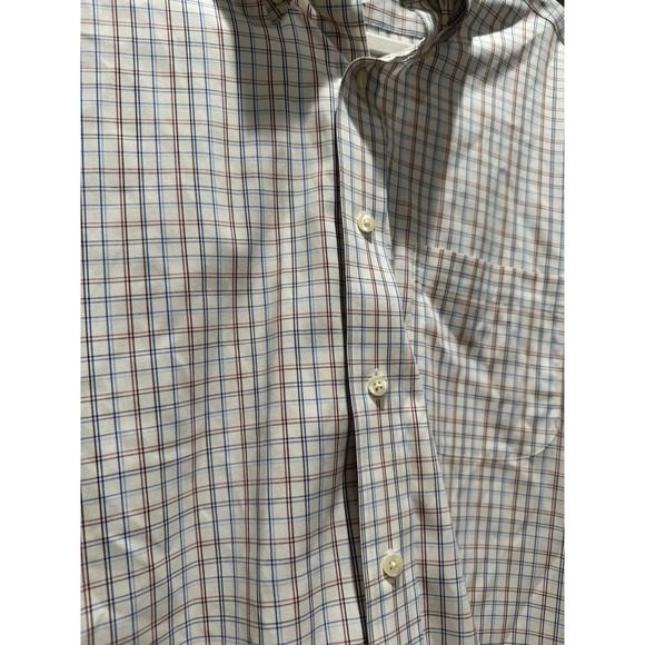 Brooks Brothers Classic Original Polo Shirt Button Down Plaid Size 16.5‎ 33 - Picture 4 of 8